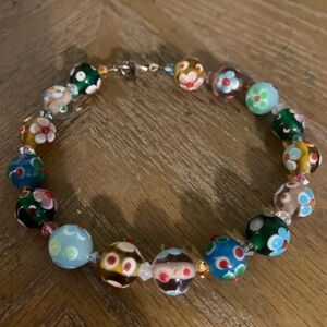 Floral Beaded Bracelet